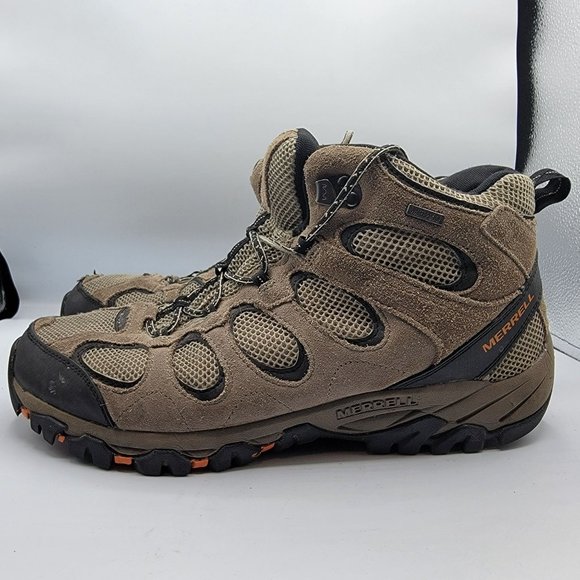 Merrell Brindle Mens 12 Brown Vent Mid Waterproof Outdoor Hiking Boots J160976C - Picture 5 of 12